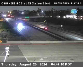 SB 805 at El Cajon Blvd (On Ramp)