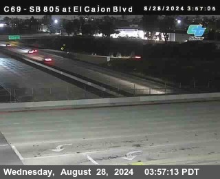 SB 805 at El Cajon Blvd (On Ramp)