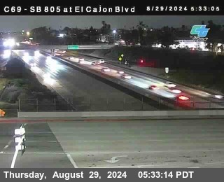 SB 805 at El Cajon Blvd (On Ramp)