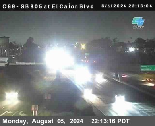 SB 805 at El Cajon Blvd (On Ramp)