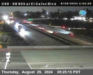 SB 805 at El Cajon Blvd (On Ramp)