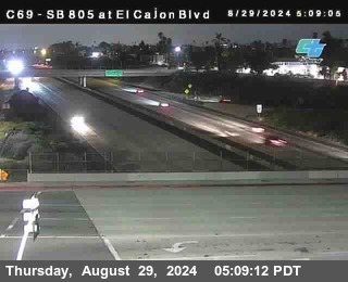 SB 805 at El Cajon Blvd (On Ramp)