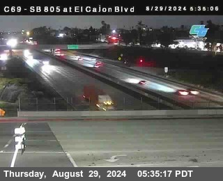 SB 805 at El Cajon Blvd (On Ramp)