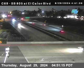 SB 805 at El Cajon Blvd (On Ramp)