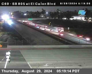 SB 805 at El Cajon Blvd (On Ramp)