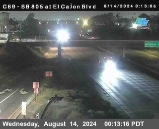 SB 805 at El Cajon Blvd (On Ramp)