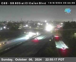 SB 805 at El Cajon Blvd (On Ramp)