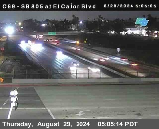 SB 805 at El Cajon Blvd (On Ramp)