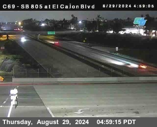 SB 805 at El Cajon Blvd (On Ramp)