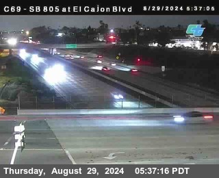 SB 805 at El Cajon Blvd (On Ramp)