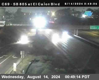 SB 805 at El Cajon Blvd (On Ramp)