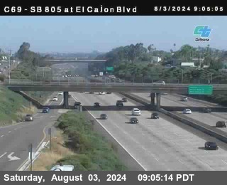 SB 805 at El Cajon Blvd (On Ramp)