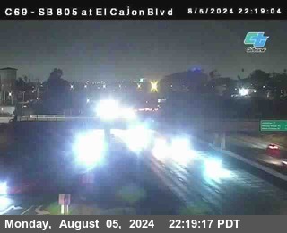 SB 805 at El Cajon Blvd (On Ramp)