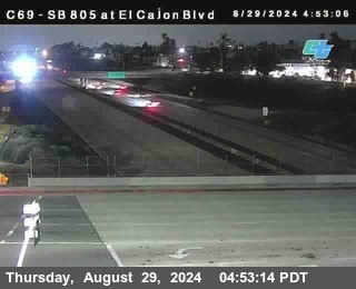 SB 805 at El Cajon Blvd (On Ramp)