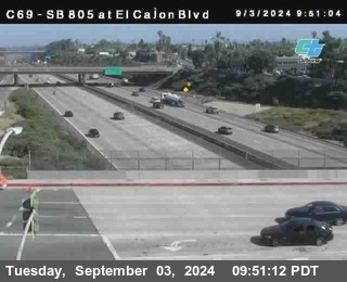 SB 805 at El Cajon Blvd (On Ramp)