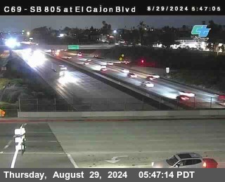 SB 805 at El Cajon Blvd (On Ramp)