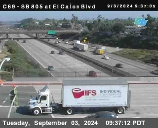 SB 805 at El Cajon Blvd (On Ramp)