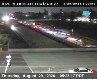 SB 805 at El Cajon Blvd (On Ramp)