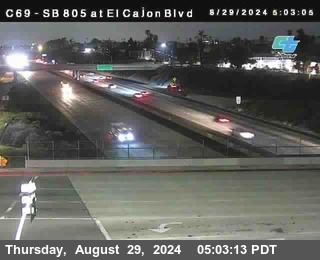 SB 805 at El Cajon Blvd (On Ramp)