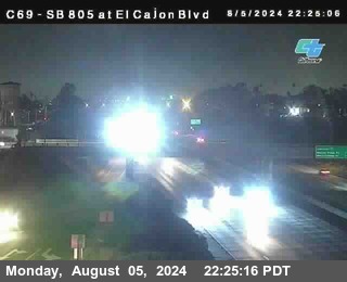 SB 805 at El Cajon Blvd (On Ramp)