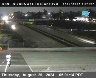 SB 805 at El Cajon Blvd (On Ramp)