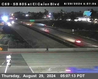 SB 805 at El Cajon Blvd (On Ramp)