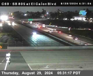 SB 805 at El Cajon Blvd (On Ramp)