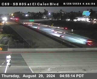 SB 805 at El Cajon Blvd (On Ramp)