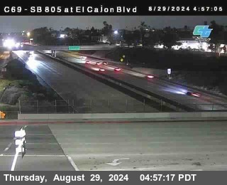 SB 805 at El Cajon Blvd (On Ramp)