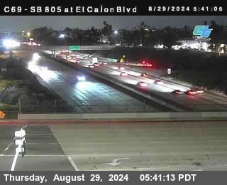 SB 805 at El Cajon Blvd (On Ramp)