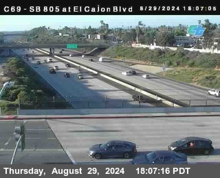 SB 805 at El Cajon Blvd (On Ramp)