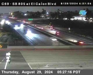 SB 805 at El Cajon Blvd (On Ramp)