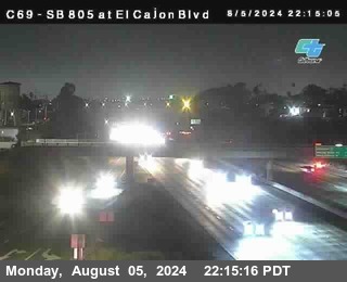 SB 805 at El Cajon Blvd (On Ramp)