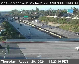 SB 805 at El Cajon Blvd (On Ramp)