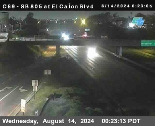 SB 805 at El Cajon Blvd (On Ramp)