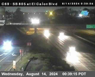 SB 805 at El Cajon Blvd (On Ramp)