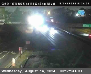 SB 805 at El Cajon Blvd (On Ramp)