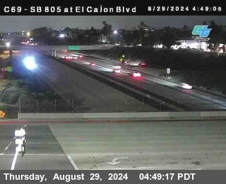 SB 805 at El Cajon Blvd (On Ramp)