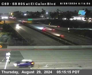 SB 805 at El Cajon Blvd (On Ramp)