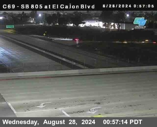 SB 805 at El Cajon Blvd (On Ramp)