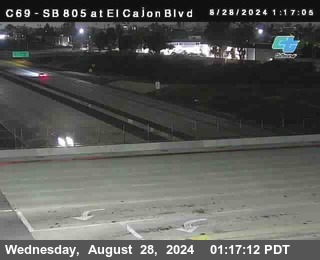 SB 805 at El Cajon Blvd (On Ramp)