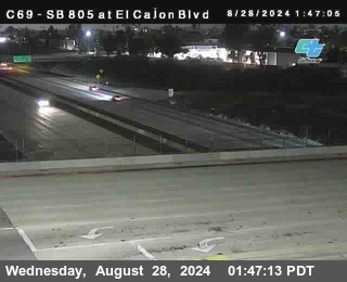 SB 805 at El Cajon Blvd (On Ramp)