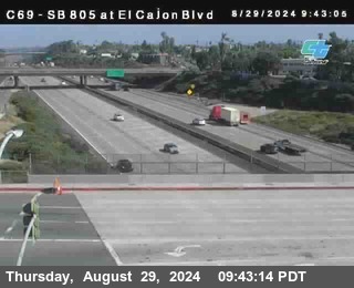 SB 805 at El Cajon Blvd (On Ramp)