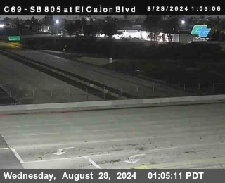 SB 805 at El Cajon Blvd (On Ramp)