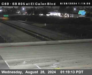 SB 805 at El Cajon Blvd (On Ramp)