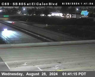 SB 805 at El Cajon Blvd (On Ramp)