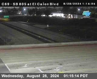 SB 805 at El Cajon Blvd (On Ramp)