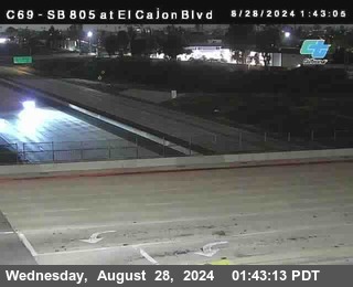 SB 805 at El Cajon Blvd (On Ramp)