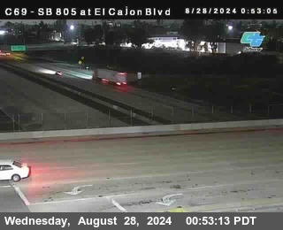 SB 805 at El Cajon Blvd (On Ramp)