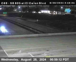 SB 805 at El Cajon Blvd (On Ramp)